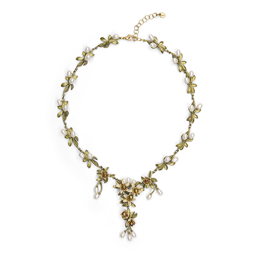 Orange blossom necklace by Michael Michaud